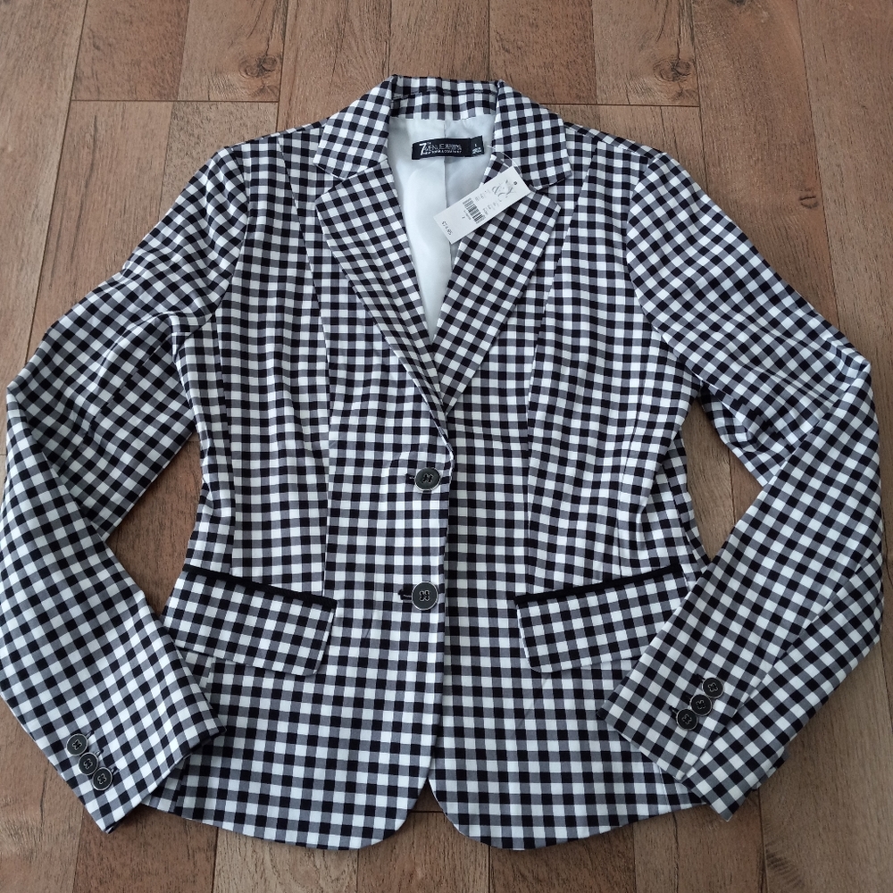 7th Avenue New York & Co Buffalo Check Blazer